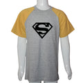 Grab Fashion Super Man Grey & Yellow Kid's Summer Tee