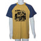 Grab Fashions Jeep Gone Wild Musterd & Blue Graphic Kid's Summer Tee