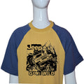 Grab Fashions Jeep Gone Wild Musterd & Blue Graphic Kid's Summer Tee