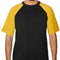 Grab Fashions Men's Black & yellow T Shirt