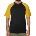 Grab Fashions Men's Black & yellow T Shirt