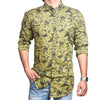 ZRA MAN Dark Olive All Over Printed Casual Shirt