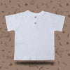 Pure White Premium Babies Henley Shirt