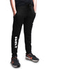 Curly Jet Black Regular Fit Trousers