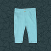 Mint Green Basic Two Buttons Baby Trousers Girls Winter Collection