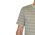 Grab Fashions Men's Grey & Black Stripe T Shirt