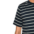Grab Fashions Men's Blue and white strip T Shirt