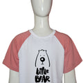 Grab fashion Little Bear White & Pink Kid's Summer Tee