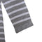 Gray Stripped Button Neck Boys KID'S SUMMER TEE