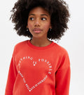 Girls Red Heart Anything Is Possible Sweatshirt Girls Winter Collection