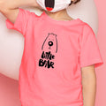 Grab Fashions Baby Pink Little Bear Graphic Kid's Summer Tee