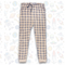 Boy's Offwhite Cotton Checkered Trousers