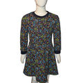 Floral Fleece All Printed Graphic Frock Girls Winter Collection